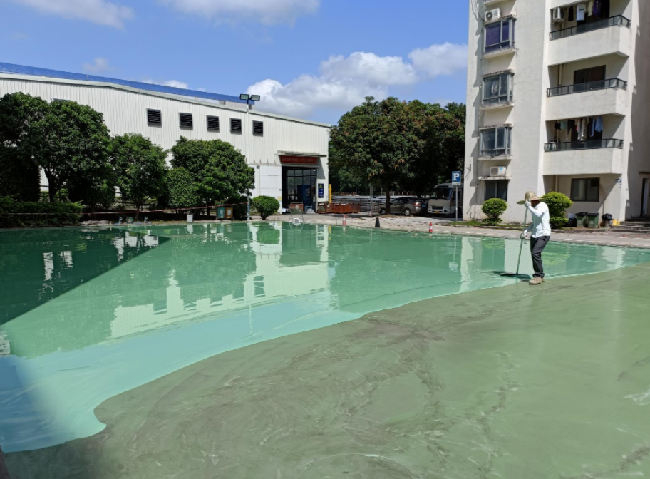 坑梓工業(yè)園硅PU籃球場(chǎng)施工項(xiàng)目